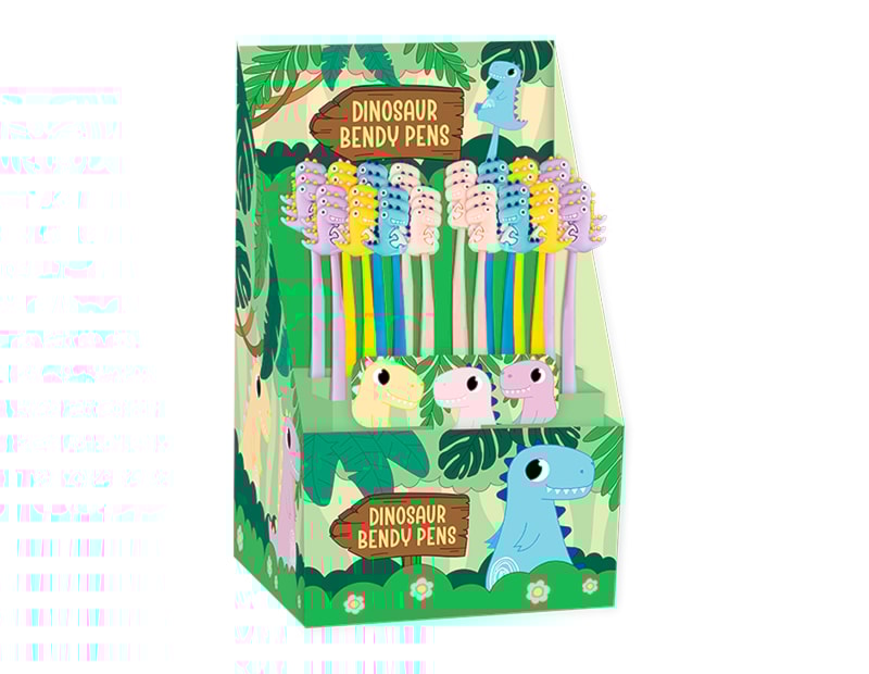 Wholesale Dinosaur Bendy Pens CDU Wholesale Dinosaur Bendy Pens CDU