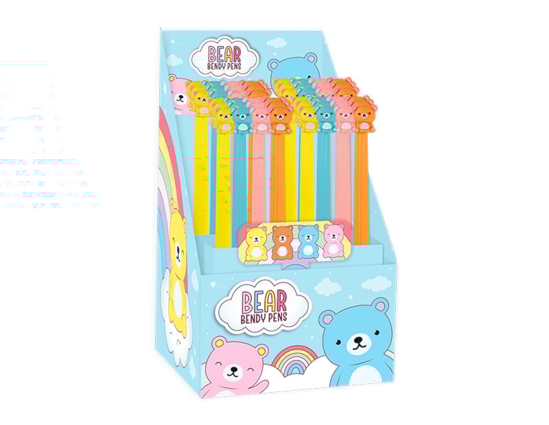 Wholesale Bear Bendy Pens CDU