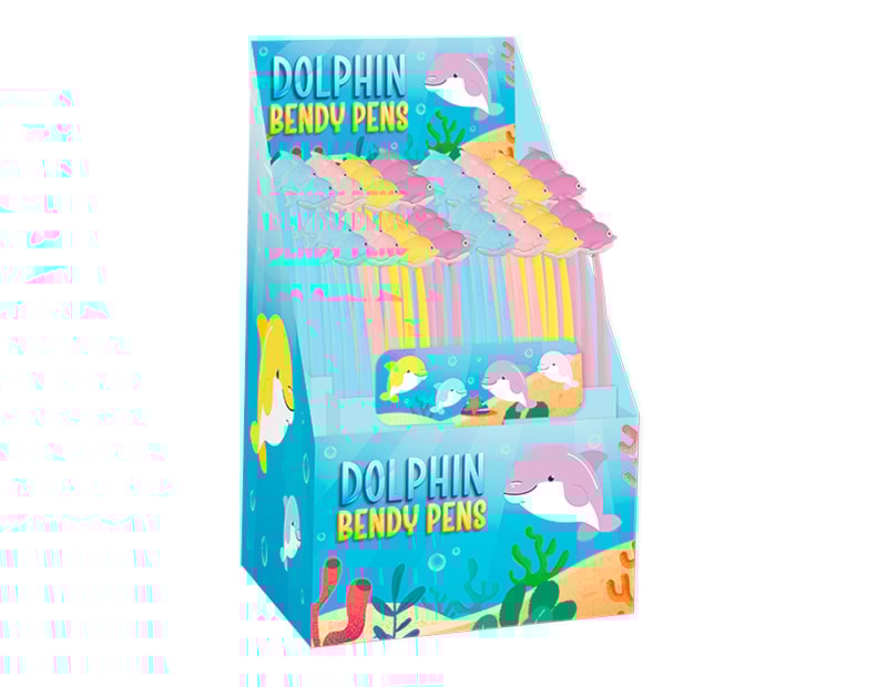 Wholesale Dolphin Bendy Pens CDU Wholesale Dolphin Bendy Pens CDU
