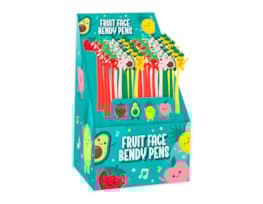 Wholesale Fruit Face Bendy Pens CDU Wholesale Fruit Face Bendy Pens CDU