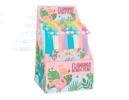 Wholesale Flamingo Bendy Pens CDU