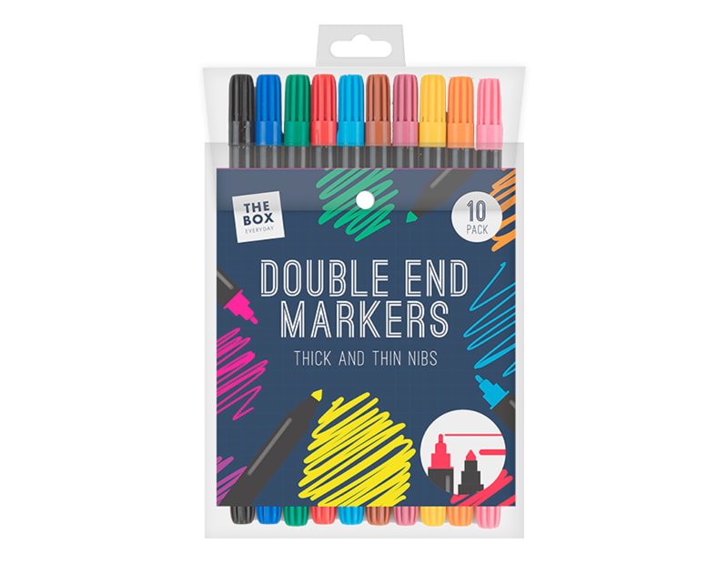 Wholesale Double End Marker Pens 10pk