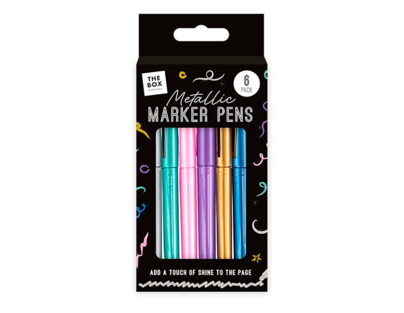 Wholesale Metallic Markers 6pk Wholesale Metallic Markers 6pk