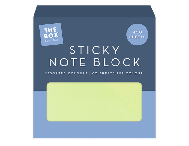 Wholesale Assorted Colours Sticky Note Block 400 Sheets