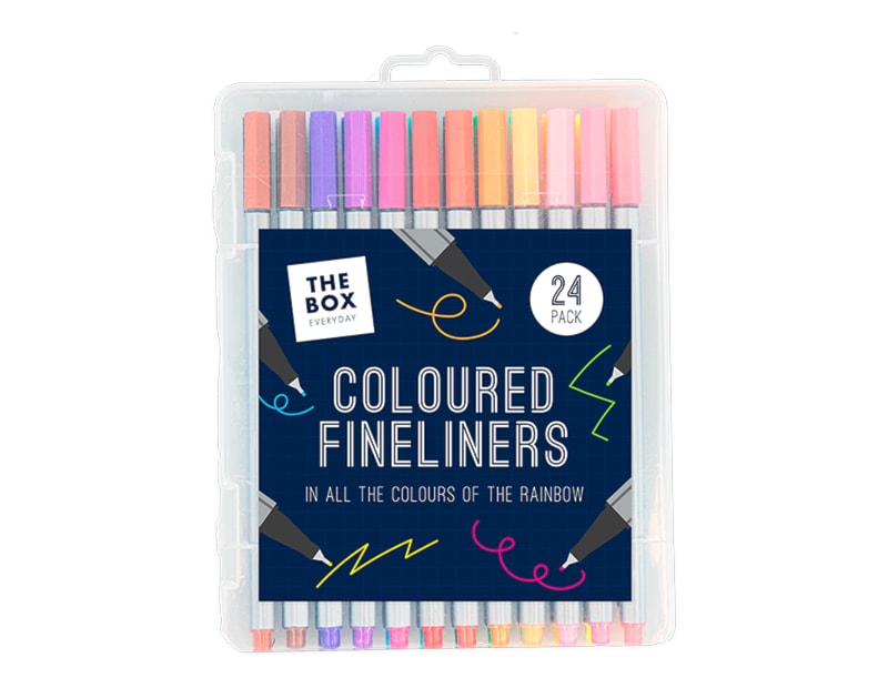 Wholesale Coloured Fineliners 24pk