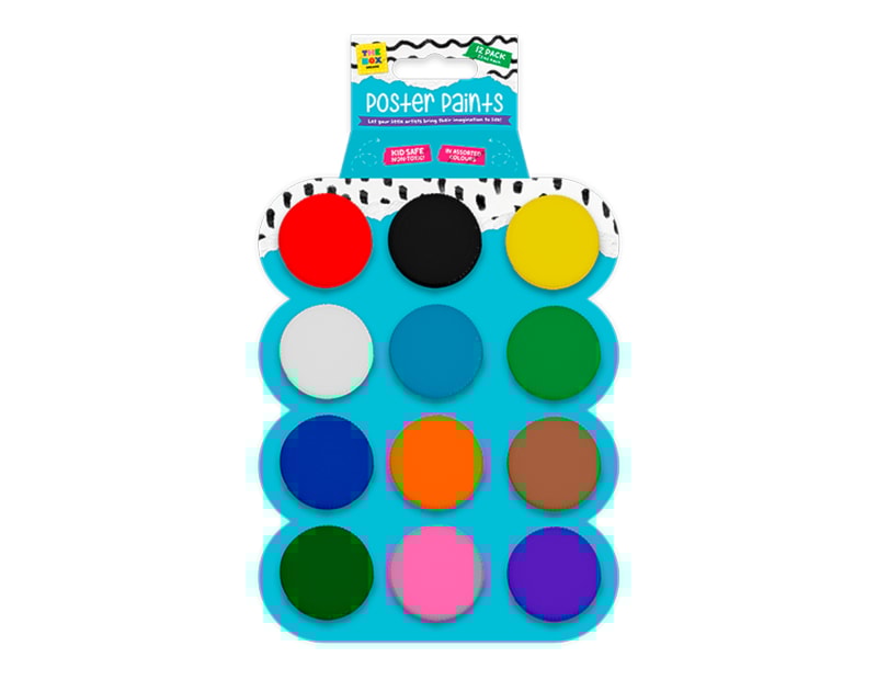 Wholesale Poster Paints 22ml 12pk Wholesale Poster Paints 22ml 12pk