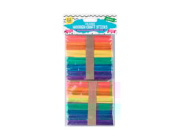 Wholesale Coloured Wooden Craft Sticks 100pk Wholesale Coloured Wooden Craft Sticks 100pk