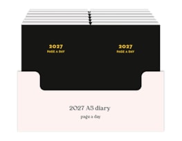Wholesale 2027 Black A5 Page A Day Diary CDU