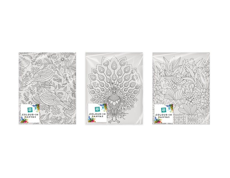 Wholesale Colour-in Canvas 25 x 30