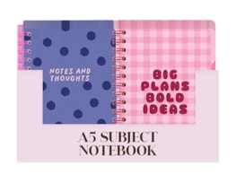 Wholesale A5 Subject Notebook CDU Wholesale A5 Subject Notebook CDU