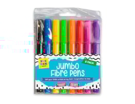 Wholesale Jumbo Fibre Pens - 8 Pack Wholesale Jumbo Fibre Pens - 8 Pack