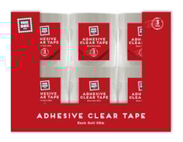 Wholesale Clear Adhesive Tape 3pk 25m