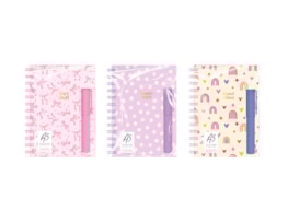 Wholesale A5 Wiro Notepad & Pen set - Kids Wholesale A5 Wiro Notepad & Pen set - Kids