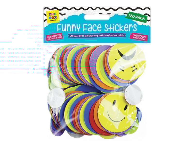 Wholesale Funny Expressions Foam Stickers 120pk Wholesale Funny Expressions Foam Stickers 120pk