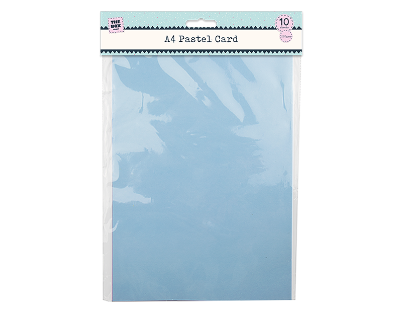 Wholesale A4 Pastel Card 10 Pack