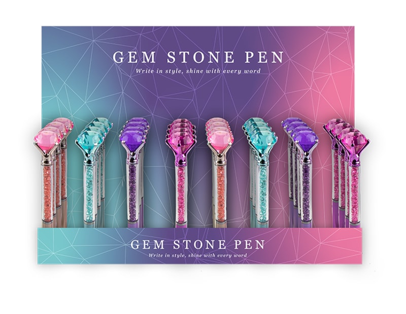 Wholesale Gem Stone Pen CDU Wholesale Gem Stone Pen CDU