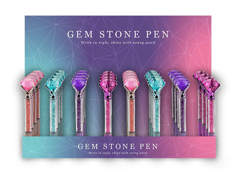 Wholesale Gem Stone Pen CDU Wholesale Gem Stone Pen CDU