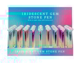 Wholesale Iridescent Gem stone pen CDU