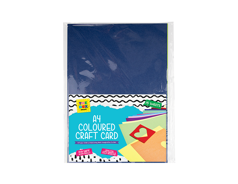 Wholesale A4 Coloured Card 15pk