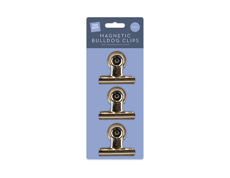 Wholesale Magnetic bulldog Clips 3pk