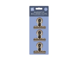 Wholesale Magnetic bulldog Clips 3pk