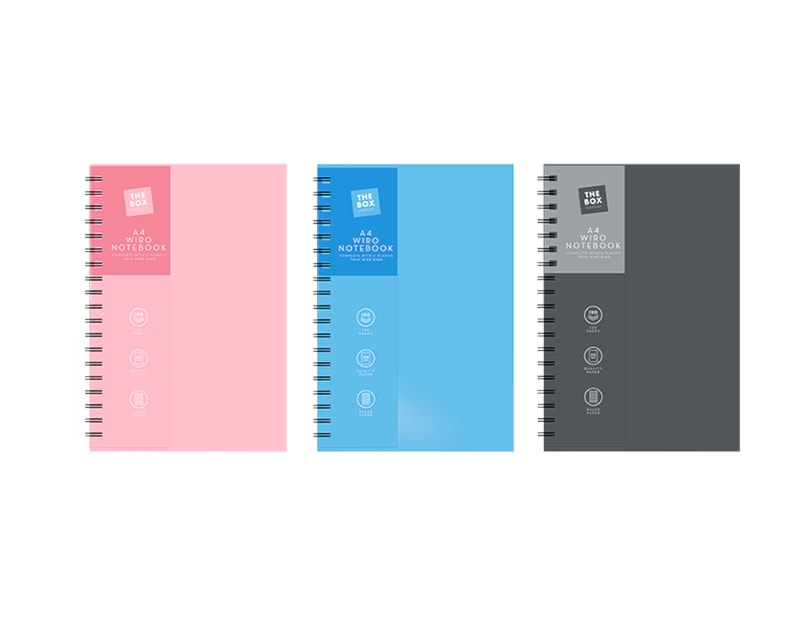 Wholesale A4 Wiro PP Cover Notebook Wholesale A4 Wiro PP Cover Notebook