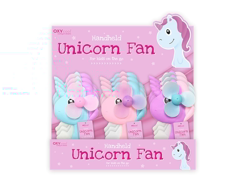 Wholesale Unicorn Handheld Fan CDU Wholesale Unicorn Handheld Fan CDU
