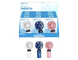 Wholesale Digital Screen Handheld Fan with Phone Stand 24cm CDU Wholesale Digital Screen Handheld Fan with Phone Stand 24cm CDU