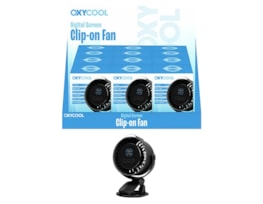 Wholesale Digital Screen Clip on Fan 18cm CDU
