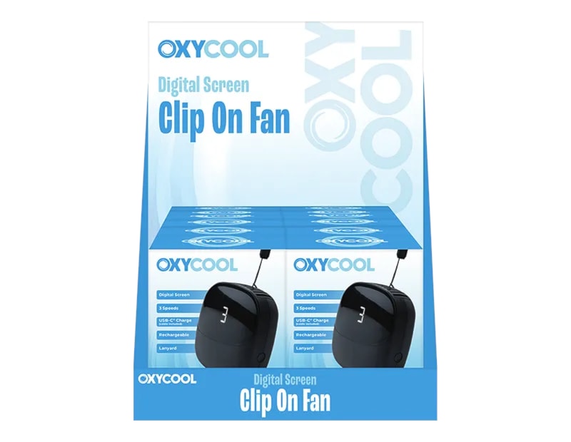 Wholesale Digital Screen Clip Fan 8cm CDU Wholesale Digital Screen Clip Fan 8cm CDU