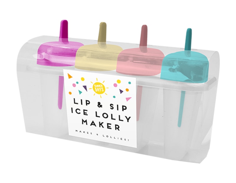 Wholesale Lip & Sip Ice Lolly Maker 4pk Wholesale Lip & Sip Ice Lolly Maker 4pk
