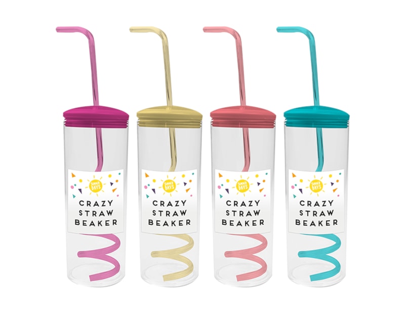 Wholesale Crazy straw Beaker | Gem imports Ltd. Wholesale Crazy straw Beaker | Gem imports Ltd.