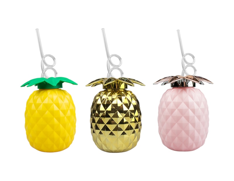 Wholesale Pineapple Cup with straw Wholesale Pineapple Cup with straw