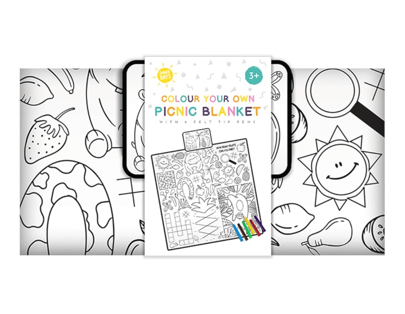 Wholesale Colour Your Own Picnic Blanket Wholesale Colour Your Own Picnic Blanket