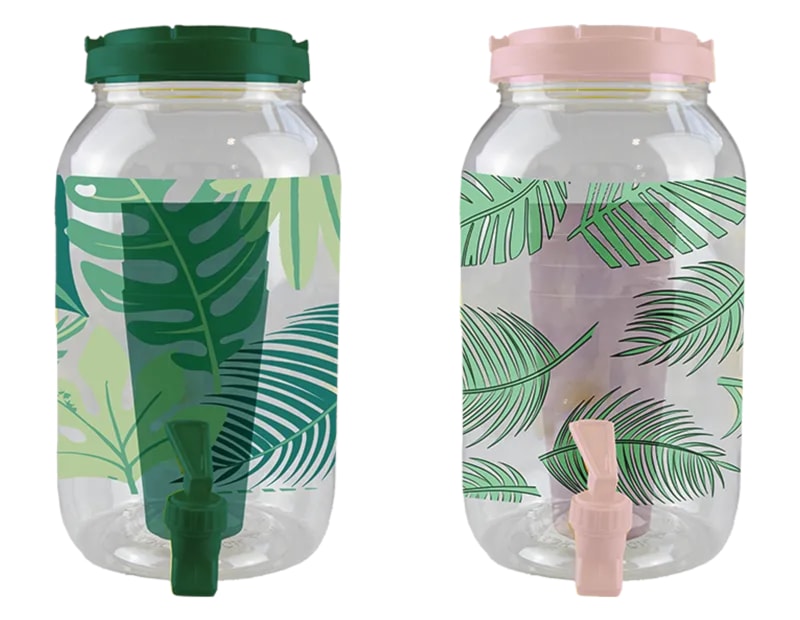 Wholesale Summer Party Leaf Drinks Dispenser with Tumblers Wholesale Summer Party Leaf Drinks Dispenser with Tumblers