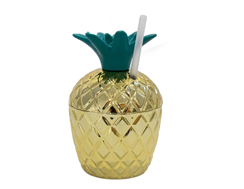 Pineapple Tumbler with Straw 250ml Pineapple Tumbler with Straw 250ml