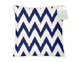 Wholesale Summer Zig Zag Navy Printed Water Repellent Outdoor Cushion Wholesale Summer Zig Zag Navy Printed Water Repellent Outdoor Cushion