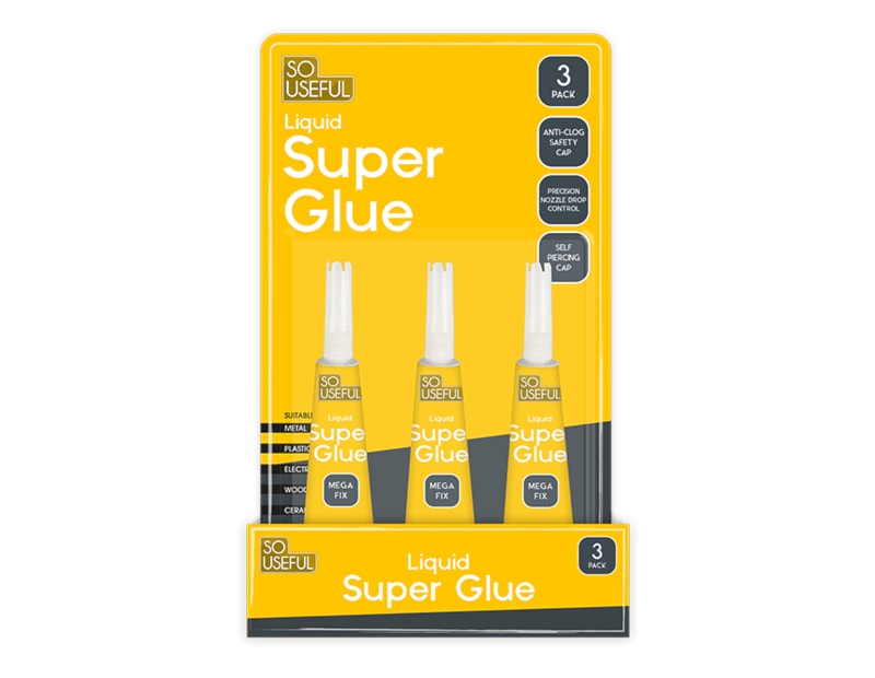 Wholesale Super Glue 3G 3pk CDU Wholesale Super Glue 3G 3pk CDU