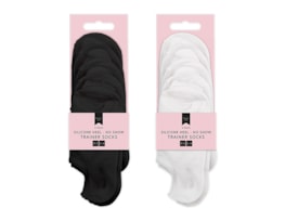 Wholesale Ladies No Show Trainer Socks with Silicone Heel Wholesale Ladies No Show Trainer Socks with Silicone Heel