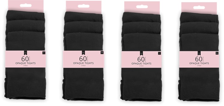 Wholesale Ladies 60 Denier Black Opaque Tights 3pk | Gem imports Ltd Wholesale Ladies 60 Denier Black Opaque Tights 3pk | Gem imports Ltd