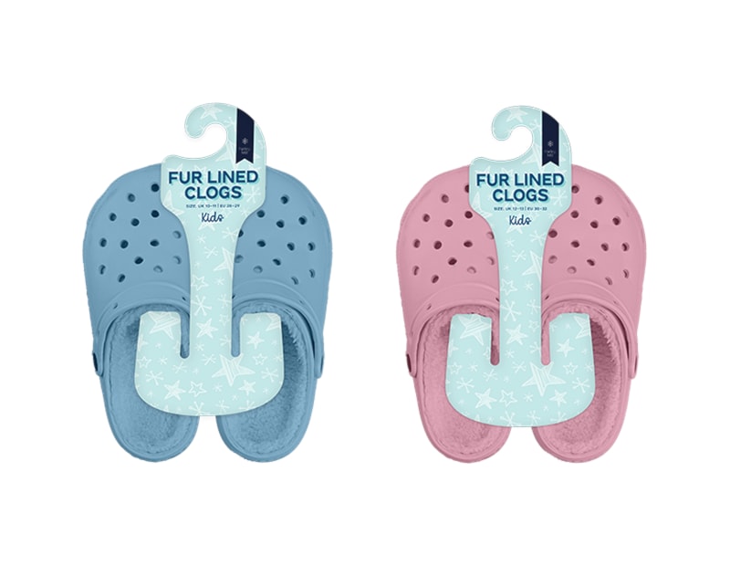 Wholesale Kids Fur Lined Clogs Wholesale Kids Fur Lined Clogs