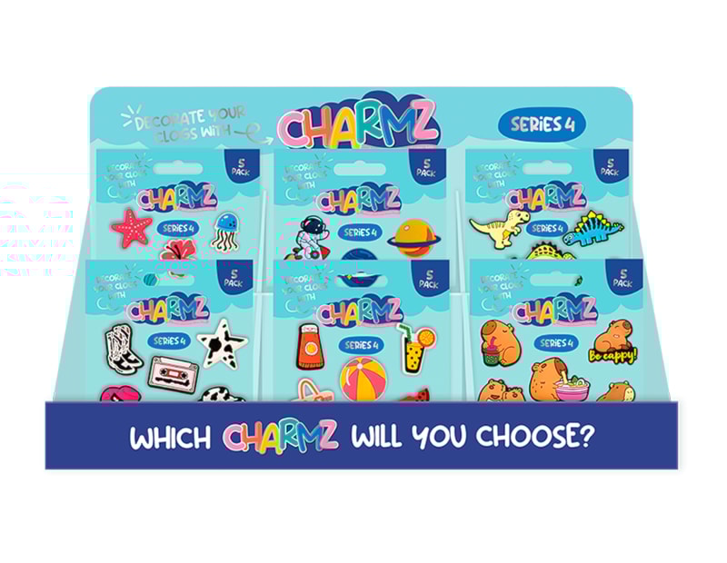 Wholesale Clog Charms 5pk CDU Series 4