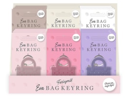 Wholesale EVA Bag Keyring CDU