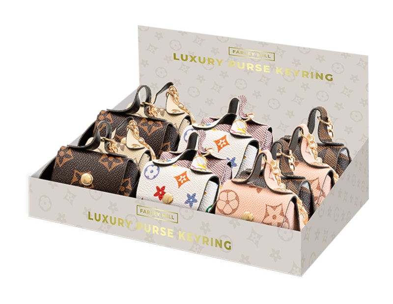 Wholesale Luxury Purse Keyring CDU