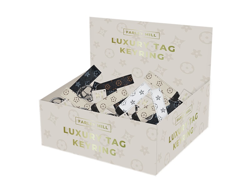 Wholesale Luxury Loop Tag Keyring CDU Wholesale Luxury Loop Tag Keyring CDU