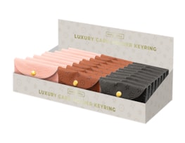 Wholesale Luxury Card Holder Keyring CDU