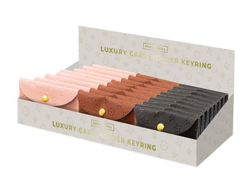 Wholesale Luxury Card Holder Keyring CDU