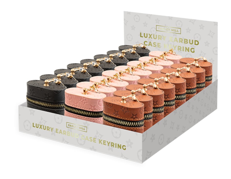 Wholesale Luxury Earbud Case Keyring CDU Wholesale Luxury Earbud Case Keyring CDU