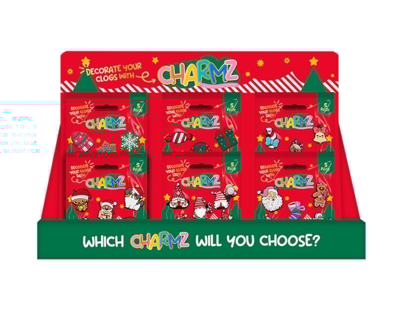 Wholesale Christmas Clog Charmz 5pk CDU Wholesale Christmas Clog Charmz 5pk CDU