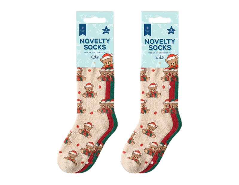 Wholesale Kids Super Soft Novelty Socks 3pk Wholesale Kids Super Soft Novelty Socks 3pk